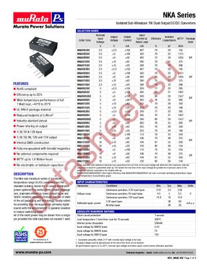 NKA0303DC datasheet  